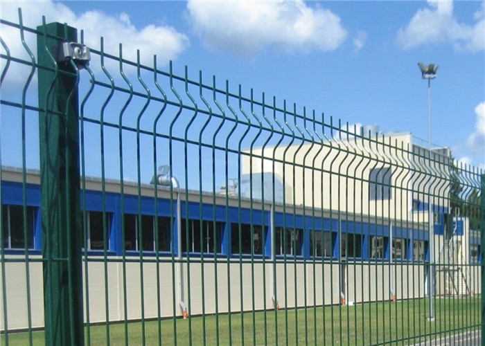 PVC Coated Welded Wire Mesh Fencing With Post Height 1.2m To 2.4m
