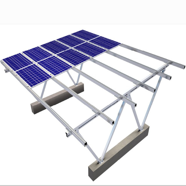 SGS Open Field Solar Mounting Structure With concrete foundation solar bracket solar mounting system