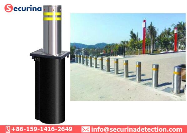 219mm Dia. Of Bollards Hydraulic Security Bollards Road Blocking Car Park