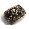 Buy cheap Skull Shape Design Metal Die Casting Brass Plating Zinc Alloy Belt Buckle from wholesalers