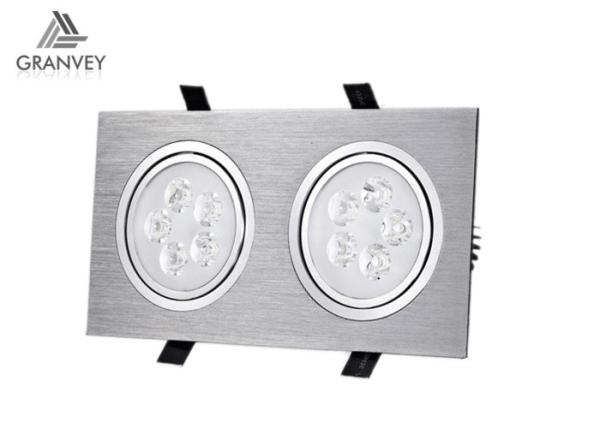 Buy cheap Square Double Heads LED Recessed Ceiling Lights Downlight Silver Black White Color from wholesalers