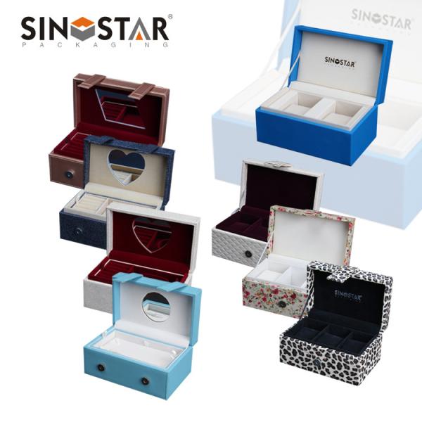 Buy cheap Jeweled Leather Compartment Box with Direct Assurance Guarantee and Certification from wholesalers