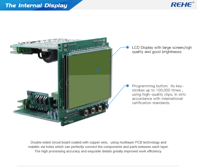 Factory Price LCD Display Three Phase Current Voltage Frequency Multi-function Monitoring Meter CN-3UIF3Y