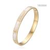 Buy cheap Women'S Enamel Stainless Steel Bangles Noble Classic Diamond Gold Buckle Bracelet from wholesalers
