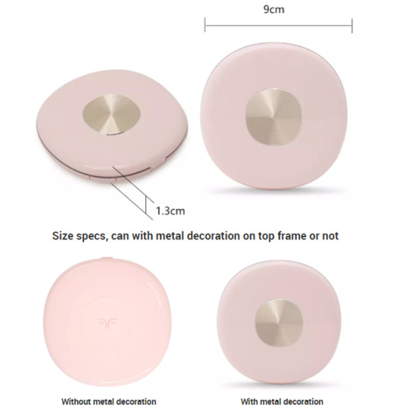 Beauty 3X Magnifying LED Compact Lighted Travel Makeup Mirror with Light
