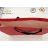 Buy cheap Red Coated Paper Printed Gift Bags With Handles For Cosmetics Packaging from wholesalers