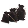 Buy cheap Luxury Suede Drawstring Jewelry Pouch Pantone Color With Embroidery Logo from wholesalers