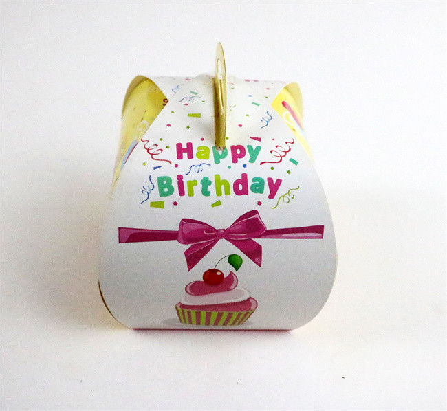 Birthday Cake Colored Cardboard Cake Box Cupcake Boxes - CUSTOM SIZES