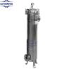 Buy cheap SS 304 316L 1 micron Single Bag Water Filter Type Stainless Filter Housing With Top In Bottom Out Flange DN50 from wholesalers