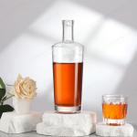 Empty Glass Bottle 100ml 250ml 300ml 500ml 750ml Brandy Whiskey Tequila Gin Rum