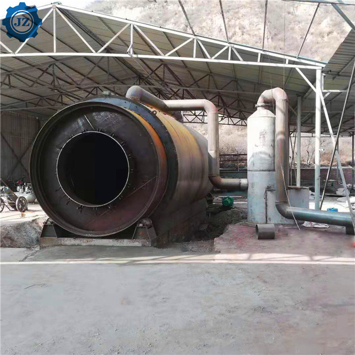 10 Tons Waste Plastic Used Tyre Rubbers Pyrolysis To Fuel Oil Plant For Waste Recycling