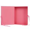 Buy cheap Book Shape Pink Printed Magnetic Cardboard Gift Box With Ribbon Decoration from wholesalers