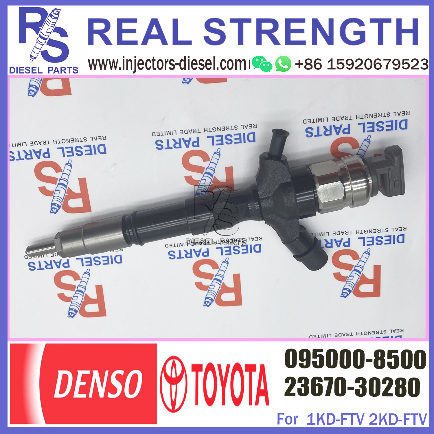 Common Rail Fuel Injector 095000-8390 23670-30280 095000-7540 095000-8500 for TOYO-TA Hilux 3.0 D4D IKD-FTV
