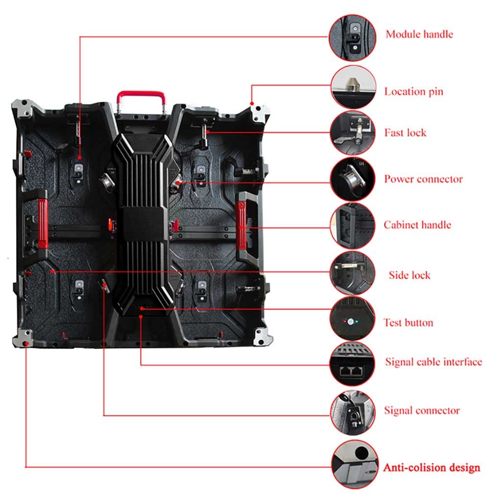 P3.91 Outdoor Rental LED Screen Stage Video Wall 1/16S Scan mode