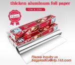 Eco Friendly Household 11micron Hamburger Wrapping Aluminium Foil Roll For Food