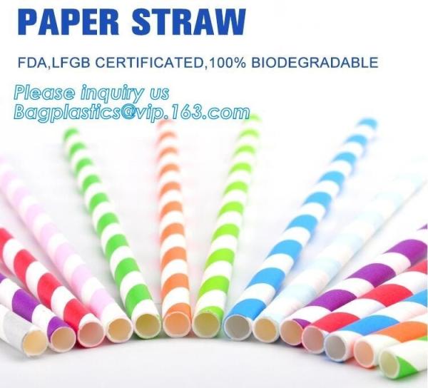 Buy cheap Eco Friendly Disposable Dinnerware Biodegradable Paper Drinking Straw Paper Straw Bendy from wholesalers