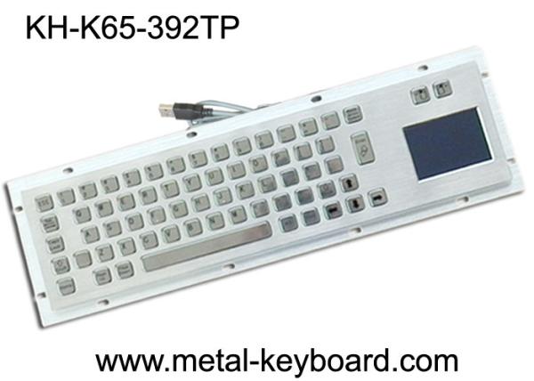 Buy cheap Metal Industrial Keyboard with Touchpad , Vandal - Resistance metallic keyboard from wholesalers