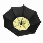 Automatic Open Double Canopy Golf Umbrella Wind Resistant Black Net Durable