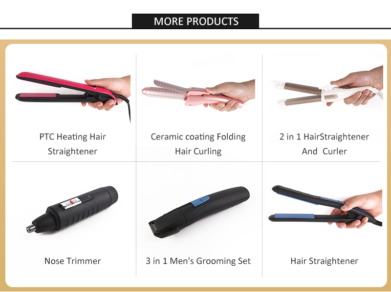Adjustable Temperature Professional Hair Curler with Bristle Comb and Customized Logo