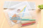 slider vinyl zipper bag for gift packaging, packaging suited frosted PVC/EVA