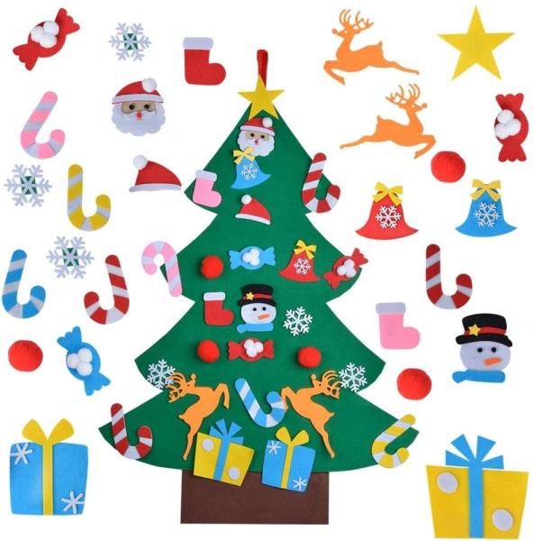 Buy cheap Educational DIY Felt Christmas Party Crafts Home Door Decoration Gifts For Kids from wholesalers