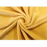 Buy cheap Dark Yellow Velvet Fabric Material 280GSM 92% Polyester Microfiber Velvet product