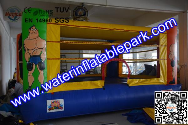 Buy cheap Rental Inflatable Sport Games , Commercial Bounce House Boxing Ring for Adults from wholesalers
