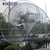 Buy cheap Outdoor large art geometric circular tube splicing design stainless steel sculpture from wholesalers