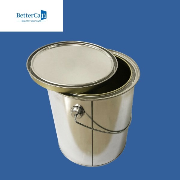 5L Empty Paint Tins Round Metal Cans For Packaging ISO9001