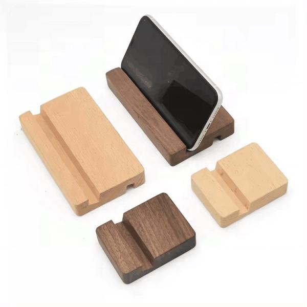 Buy cheap Wood Cell Phone Stand Wooden Mobile Phone Holder Universal Portable Desktop Smartphone Stand from wholesalers