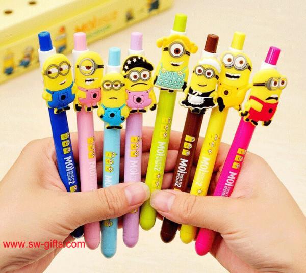 Buy cheap Cute Korean Stationery Small Yellow People Gel Pen Kawaii Creative Colored Pens School from wholesalers