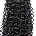 Customized Color Human Hair Weave Kinky Curly Extension Remy Hair Weft For Black