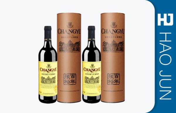 Buy cheap Brown Packing Cardboard Wine Tubes Cylinder / Round Shaped For Gift from wholesalers