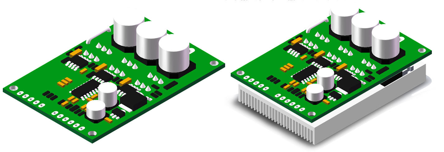 JUYI Hall Effect 12-36v Motor Controller , BLDC Motor Driver Circuit Board JYQD-V7.3E2
