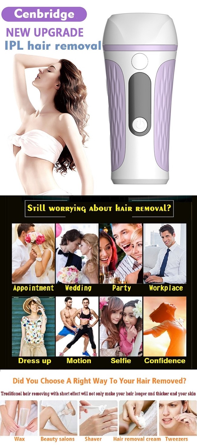 Permanent 500000 Shots 3.3 cm2 Light Area IPL Laser Handset