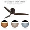 Buy cheap European Style Loft 3000-5000K real Wood Ceiling Fan Light 90lm/w noiseless from wholesalers