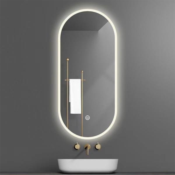 Silver Lenses Material Touch Control Led Retail Beat-room Mirror for Home