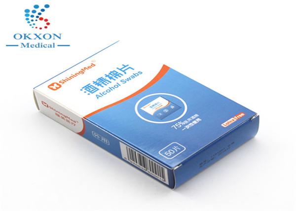 Buy cheap 75% Alcohol Medical Grade Cleaning Pads Effective For Disinfection Wound from wholesalers