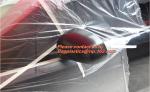 HDPE taped paint masker film, masking plastic film with tape, masking plastic