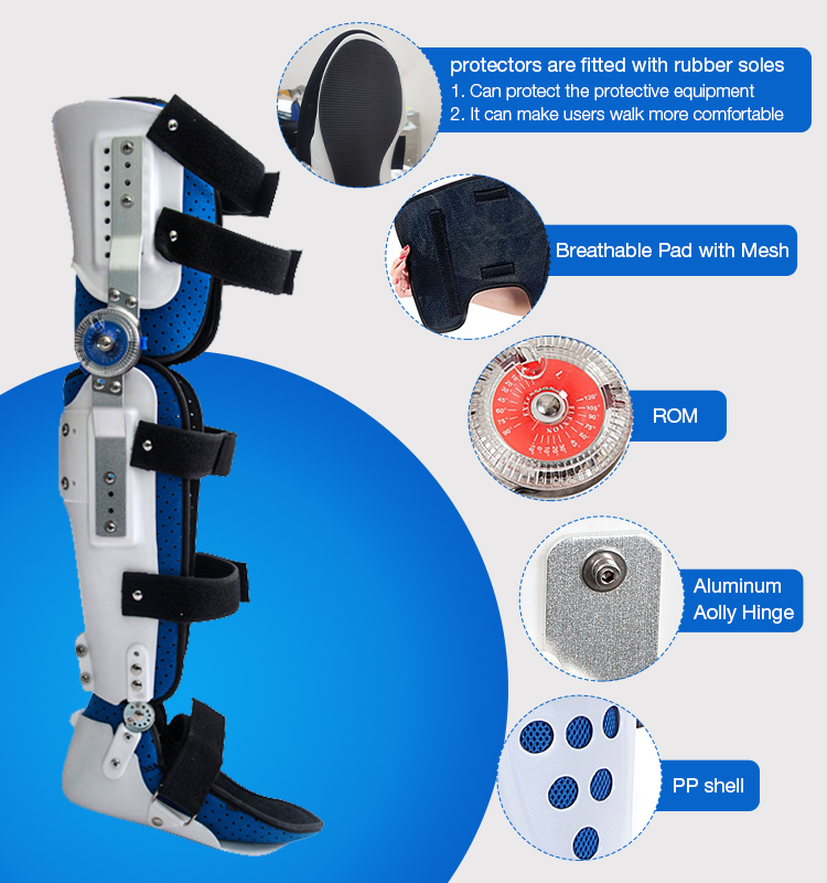 Hot Sales Knee Ankle Foot Orthosis Brace Support Fixation