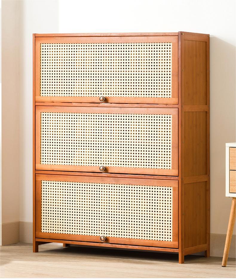 Bamboo 5 Tier Wooden Shoe Rack Storage Organizer Furniture