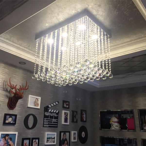 Buy cheap Dangling Crystal long ceiling lamp Fixtures House Project Lighting Fixtures (WH-CA-36) from wholesalers