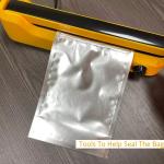Aluminum Vacuum Sealer Food Storage Mylar Bag Air Tight Smell Proof
