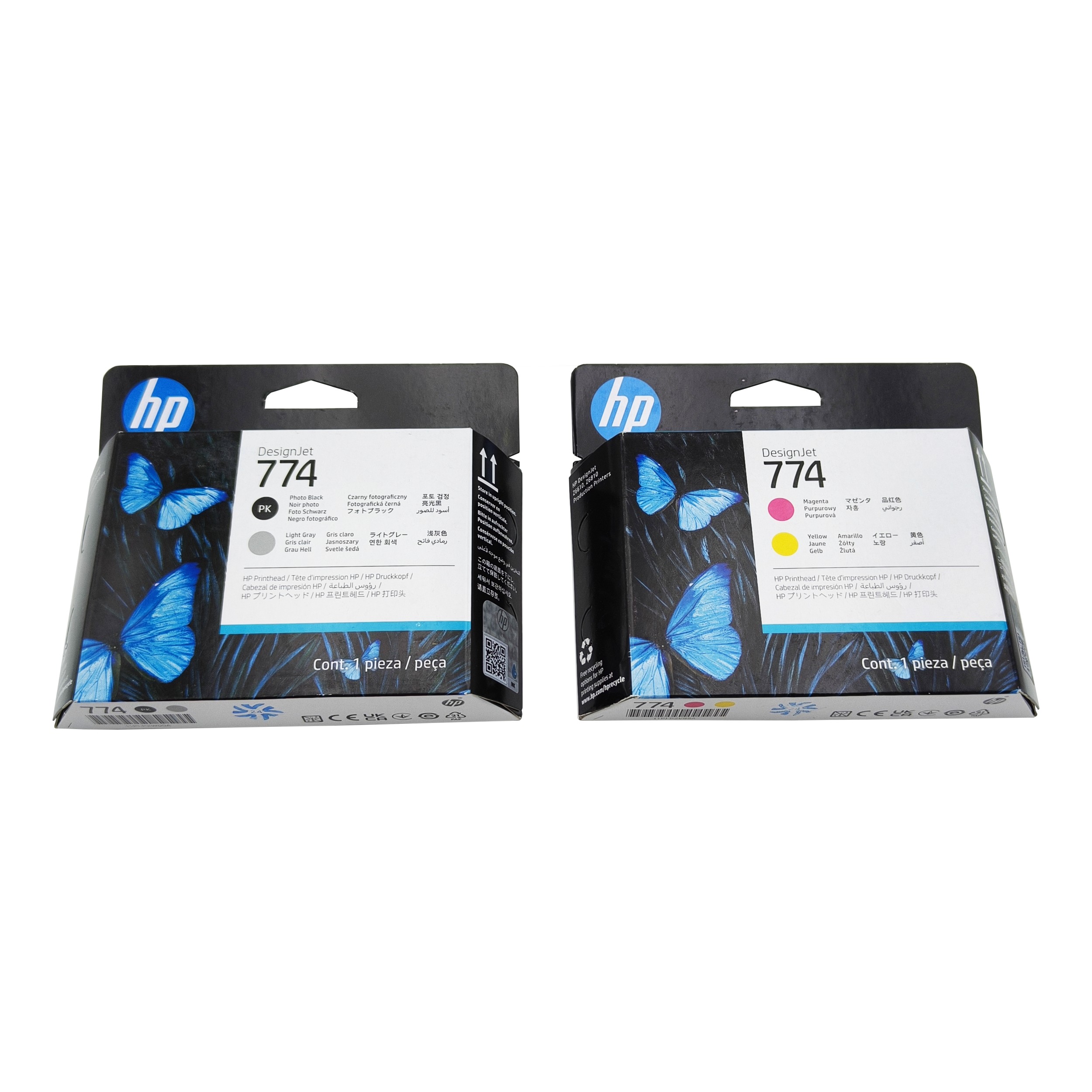 Original new Printhead for HP 774 P2V99A Magent and Yellow P2W00A Photo Black and Light Gray P2W01A Matte Black and Cyan Producer Printer