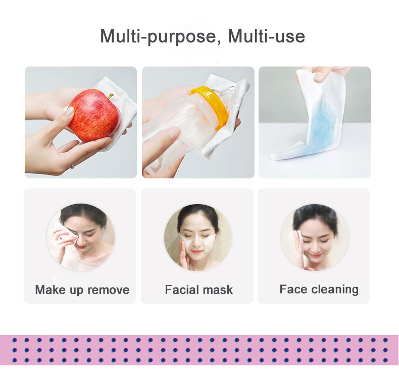 100% America Cotton Makeup Cleaning Wipes Multi Purpose For Baby And Female