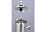 Silver French Press Coffee Pot Stainless Steel Espresso Coffee Plunger S/S 304