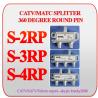 Buy cheap CATV/MATV rf coax 2/3/4-way splitter with 360 degree round PIN from wholesalers