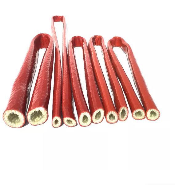 Buy cheap Fire Resistance Heat Resistant Sleeve Fiberglass Silicone Rubber Coated Fire Sleeve from wholesalers