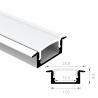 Buy cheap Extrusion Heat Sink Housing Recessed Aluminium Led Channel 6063 T5 For Ceiling Light from wholesalers