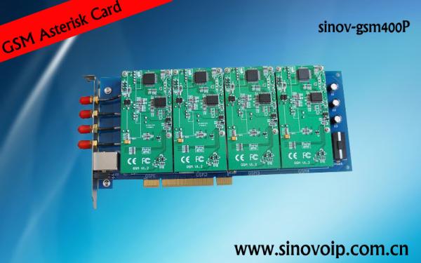 Buy cheap SinoV-GSM400P 4 GSM port GSM Asterisk card from wholesalers